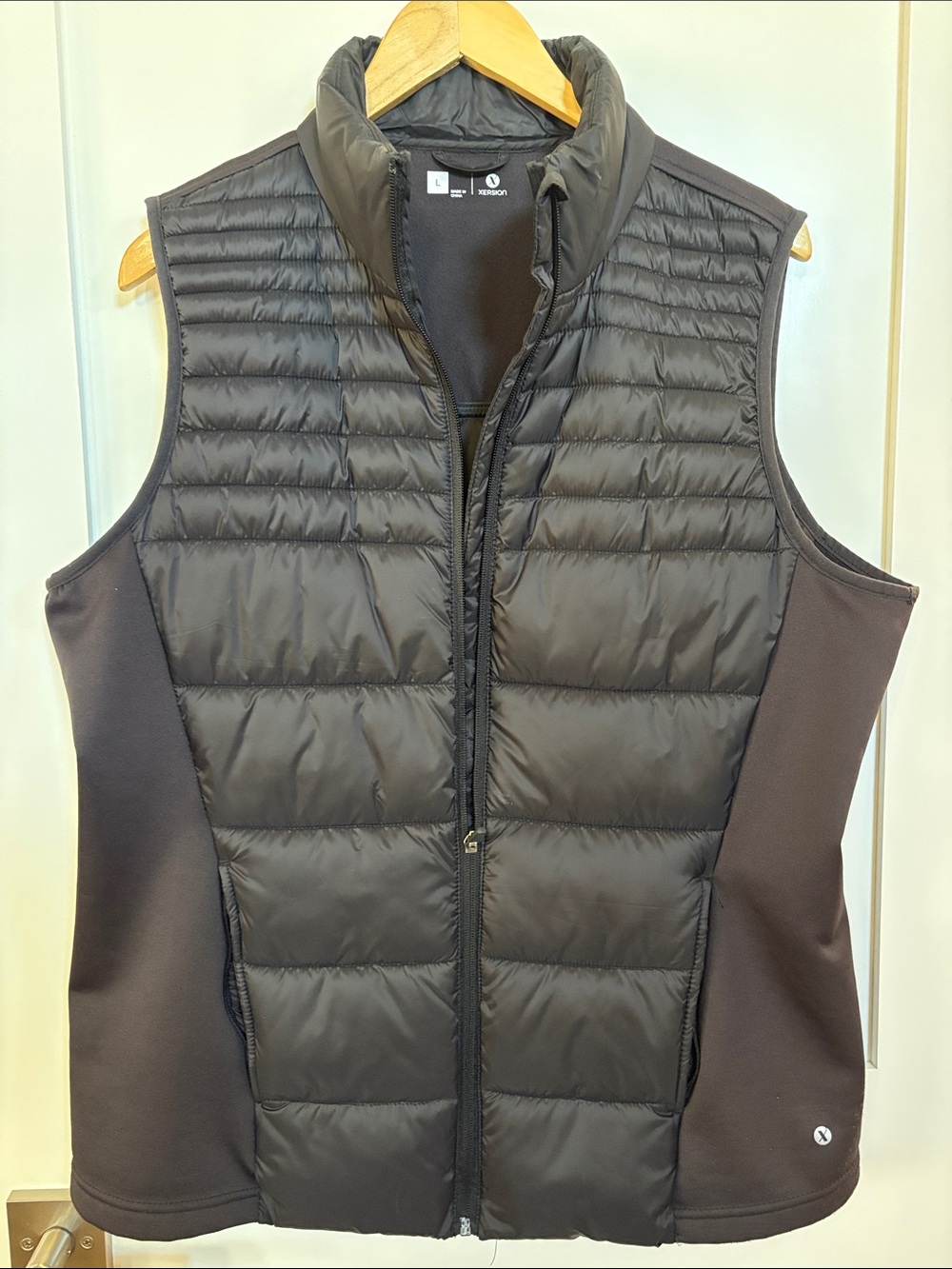 Xersion Women's Large Black Quilted Puffer Vest